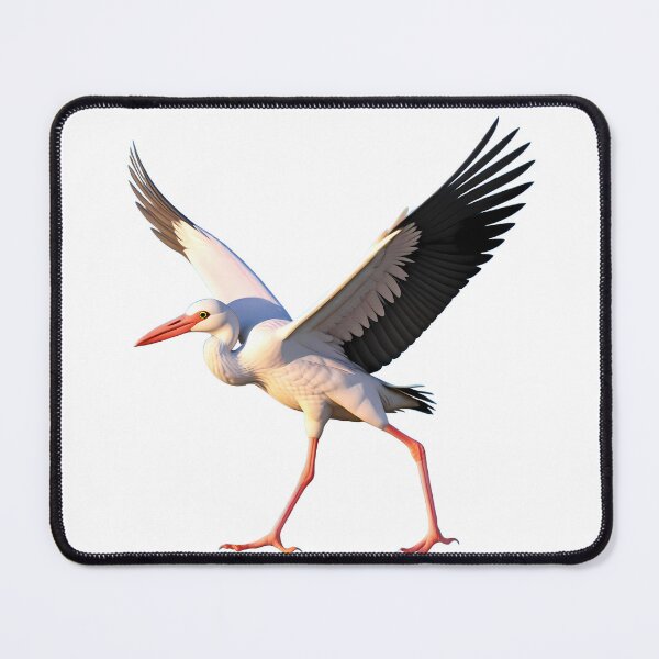 Item preview, Fly White Stork Spreading Wings Bird Nature Legs designed and sold by ART ATTACK ZONE.