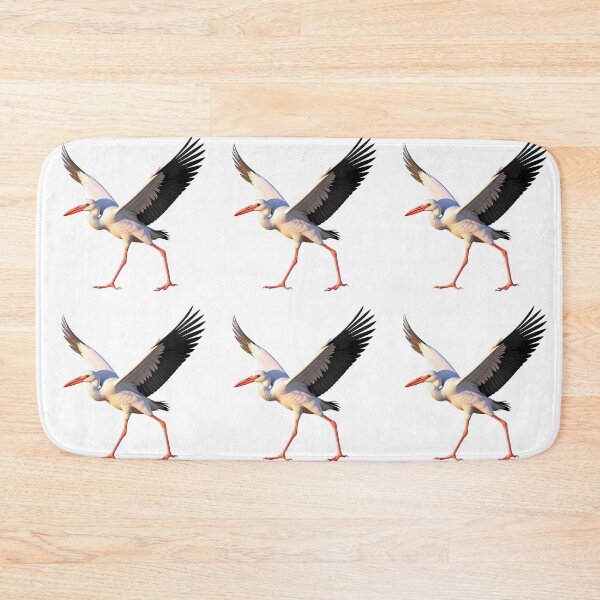 Item preview, Fly White Stork Spreading Wings Bird Nature Legs designed and sold by ART ATTACK ZONE.