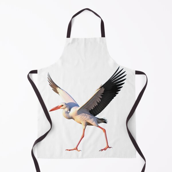 Item preview, Fly White Stork Spreading Wings Bird Nature Legs designed and sold by ART ATTACK ZONE.