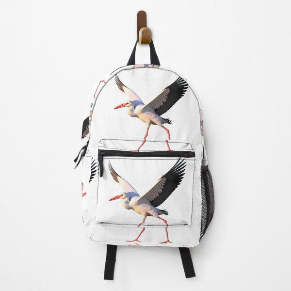 Item preview, Fly White Stork Spreading Wings Bird Nature Legs designed and sold by ART ATTACK ZONE.