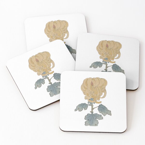 Item preview, Vintage Style Yellow Japanese Chrysanthemum flower designed and sold by Jason Gunti.