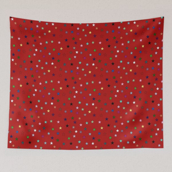 Item preview, Rainbow Stars (Red) designed and sold by Snowroseblossom.