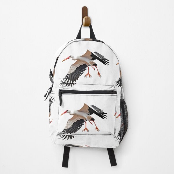 Item preview, 3D White Stork Spreading Wings Bird Nature Legs designed and sold by ART ATTACK ZONE.