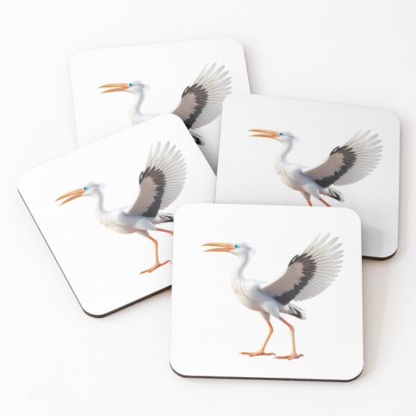 Item preview, Real White Stork Spreading Wings Bird Nature Legs designed and sold by ART ATTACK ZONE.