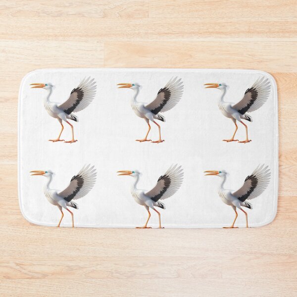 Item preview, Real White Stork Spreading Wings Bird Nature Legs designed and sold by ART ATTACK ZONE.
