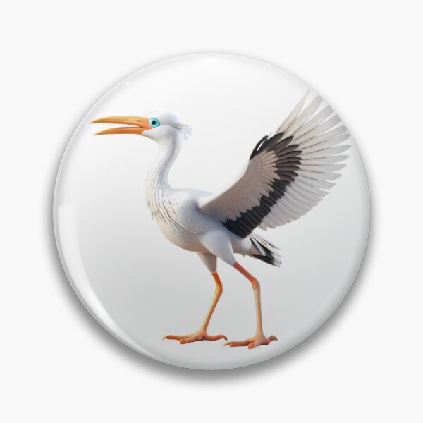 Item preview, Real White Stork Spreading Wings Bird Nature Legs designed and sold by ART ATTACK ZONE.