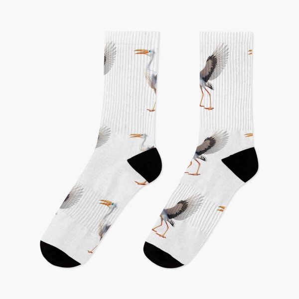 Item preview, Real White Stork Spreading Wings Bird Nature Legs designed and sold by ART ATTACK ZONE.