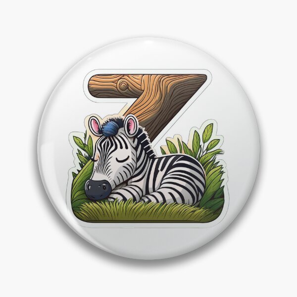 Item preview, Stylized letter Z decorated with sleeping zebra graphic sticker icon design. designed and sold by HEMRO.