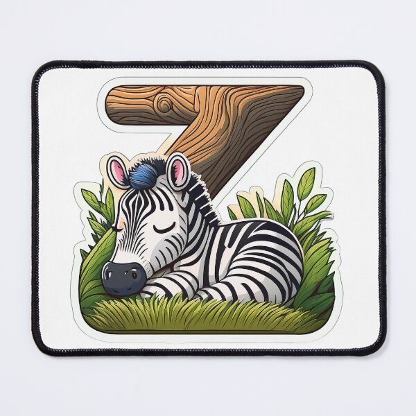 Item preview, Stylized letter Z decorated with sleeping zebra graphic sticker icon design. designed and sold by HEMRO.