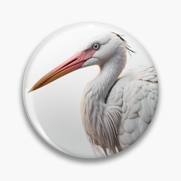 Item preview, Wildlife White Stork Spreading Wings Bird Nature Legs designed and sold by ART ATTACK ZONE.