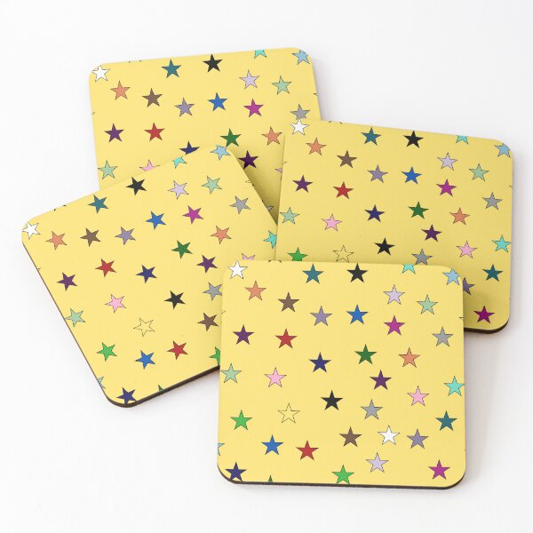 Item preview, Rainbow Stars (Yellow) designed and sold by Snowroseblossom.