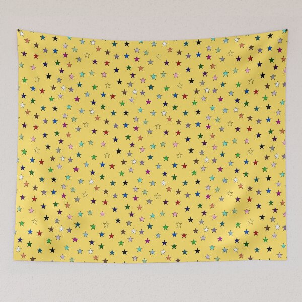 Item preview, Rainbow Stars (Yellow) designed and sold by Snowroseblossom.