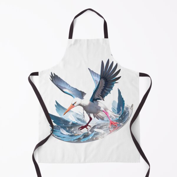 Item preview, Surreal Colorful Stork Spreading Wings Bird Nature Legs designed and sold by ART ATTACK ZONE.