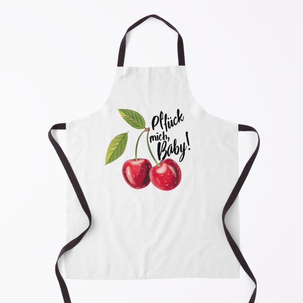Item preview, Pflück mich Baby (German Typography) - Sweet Berry Quote with Smiling Cherries designed and sold by UtArt.