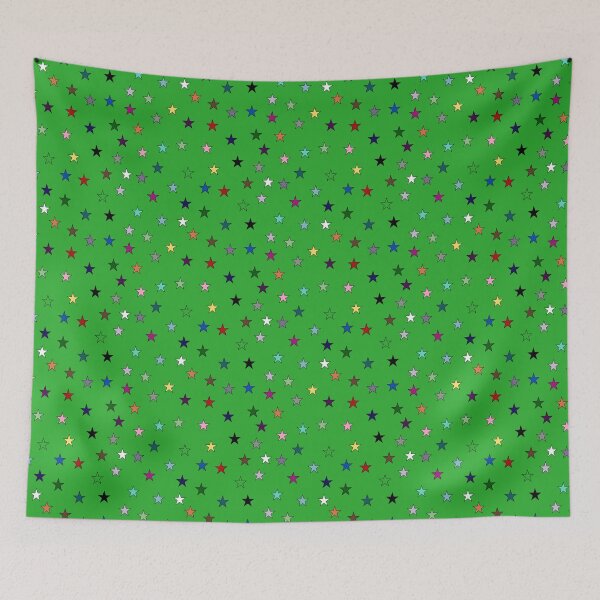 Item preview, Rainbow Stars (Green) designed and sold by Snowroseblossom.
