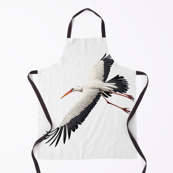 Item preview, Minimalist White Stork Spreading Wings Bird Nature Legs designed and sold by ART ATTACK ZONE.