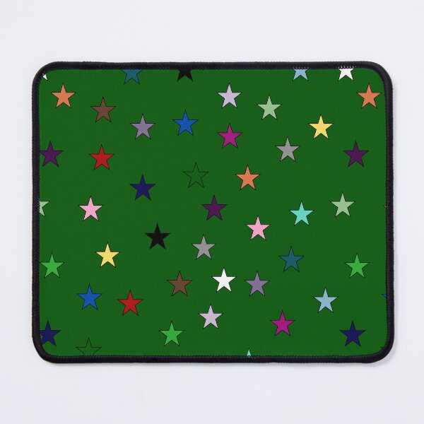 Item preview, Rainbow Stars (Dark Green) designed and sold by Snowroseblossom.