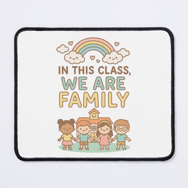 Item preview, In This Class We Are Family Poster - Kawaii Classroom Wall Art for Kindergarten Teachers designed and sold by HAFIZ-DP.
