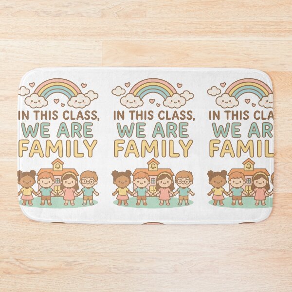 Item preview, In This Class We Are Family Poster - Kawaii Classroom Wall Art for Kindergarten Teachers designed and sold by HAFIZ-DP.