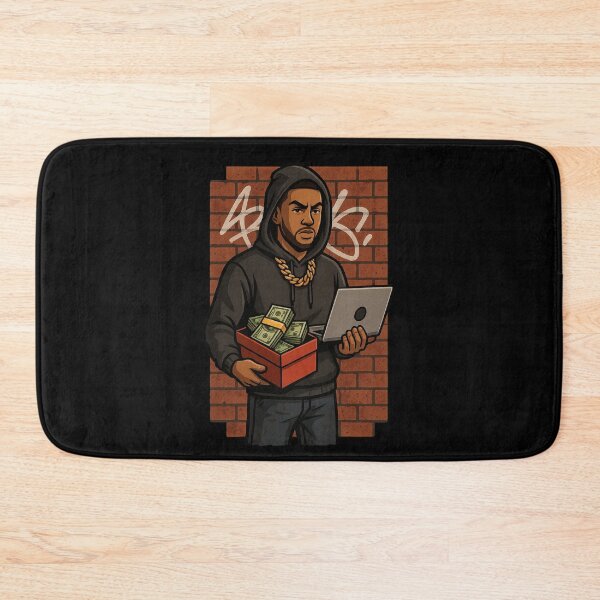 Item preview, Urban Hustler with Laptop & Shoebox Full of Cash designed and sold by Zuriel Hargrove.