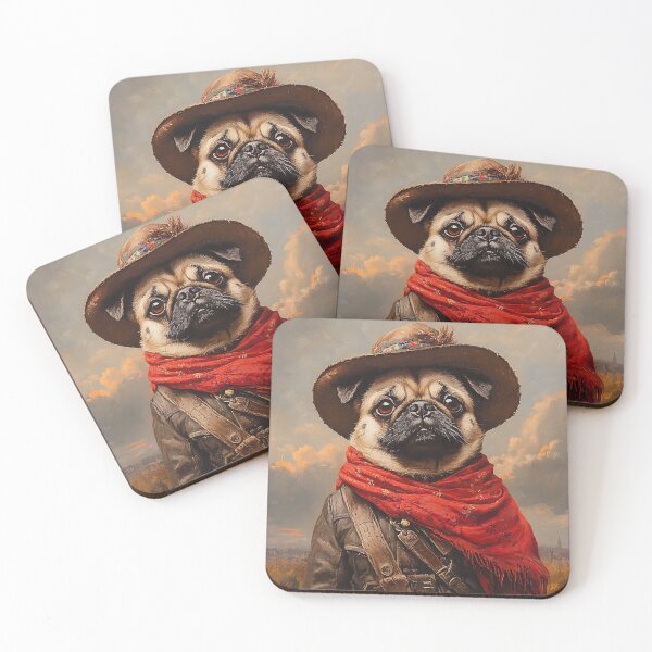 Item preview, Zapatista Pug - Cute Mexican Revolutionary Pug - Stylish Animal Art designed and sold by Chrisjeffries24.