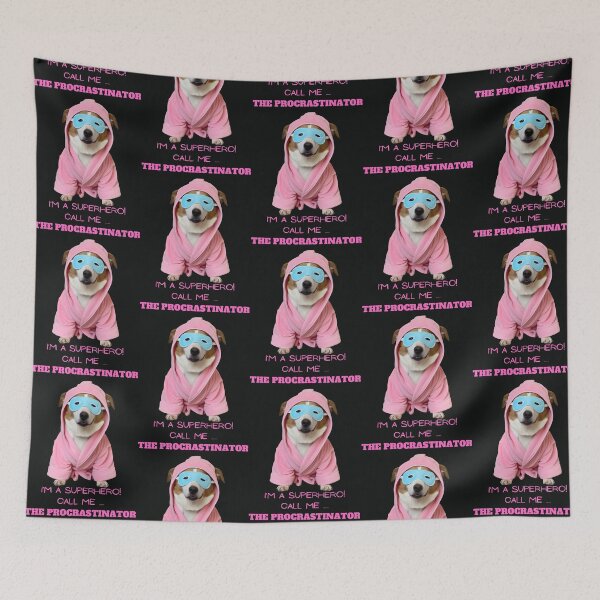 Item preview, SUPERHERO DOG....THE PROCRASTINATOR designed and sold by Pawblematic .