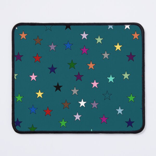 Item preview, Rainbow Stars (Teal) designed and sold by Snowroseblossom.