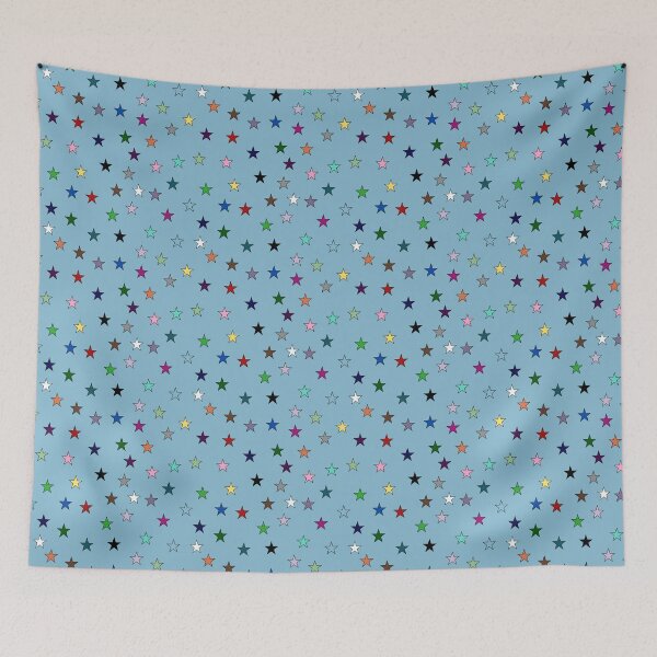 Item preview, Rainbow Stars (Light Blue) designed and sold by Snowroseblossom.