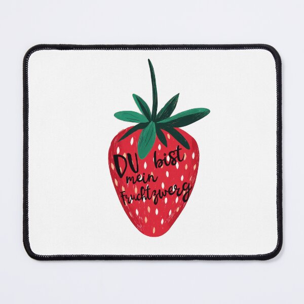 Item preview, Du bist mein Fruchtzwerg (German Typography) - Sweet Berry Quote with Smiling Cherries designed and sold by UtArt.