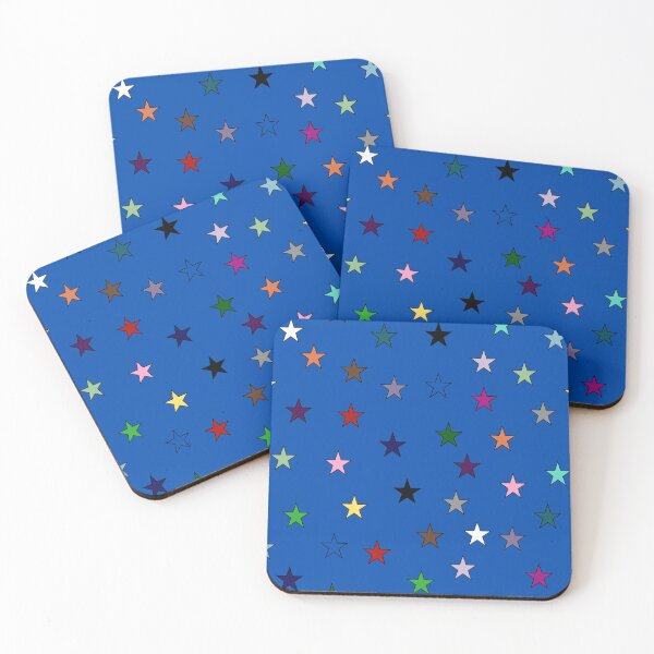 Item preview, Rainbow Stars (Blue) designed and sold by Snowroseblossom.
