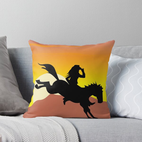 Item preview, cowgirl riding wild horse designed and sold by bc21design.