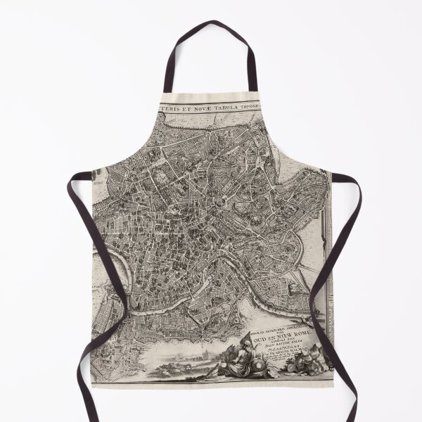 Item preview, Antique Map of Rome (1694, 1699) designed and sold by Vintagenaut.