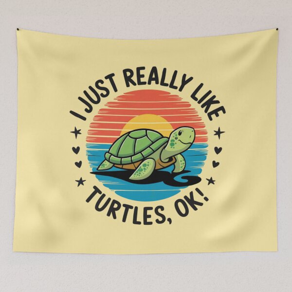 Item preview, I Just Really Like Turtles Ok designed and sold by FanaticB.