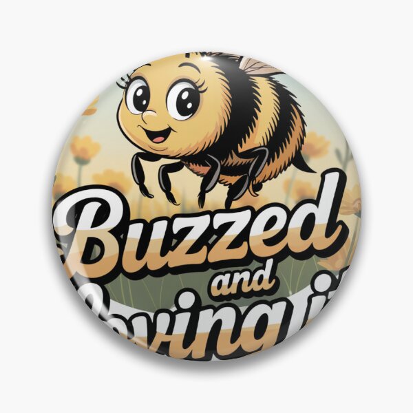 Item preview, Buzzed and Loving It – Funny Bee & Drinking T-Shirt designed and sold by TailgatingJawns.