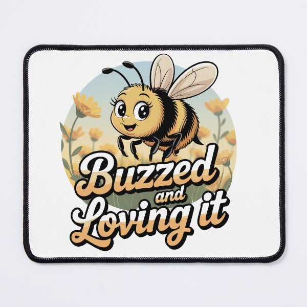 Item preview, Buzzed and Loving It – Funny Bee & Drinking T-Shirt designed and sold by TailgatingJawns.