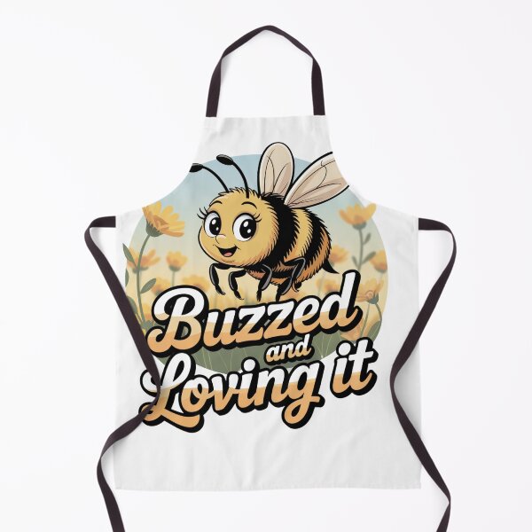 Item preview, Buzzed and Loving It – Funny Bee & Drinking T-Shirt designed and sold by TailgatingJawns.