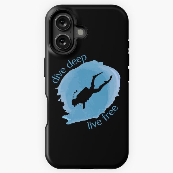 Item preview, Dive deep. Live free. Diving lovers. designed and sold by designsbyaneta.