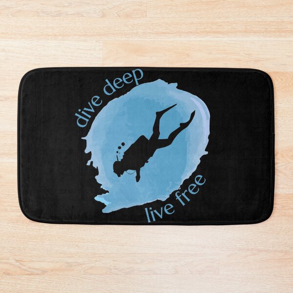 Item preview, Dive deep. Live free. Diving lovers. designed and sold by designsbyaneta.