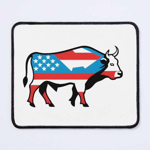 Item preview, Minimal USA United States Patriotic Bull Head Design designed and sold by ART ATTACK ZONE.