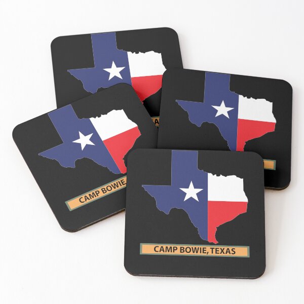 Item preview, Texas Map Overprint with Texas State Flag - Camp Bowie, Texas X 300 designed and sold by Military Insignia Products.
