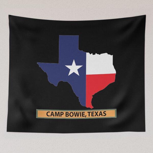 Item preview, Texas Map Overprint with Texas State Flag - Camp Bowie, Texas X 300 designed and sold by Military Insignia Products.