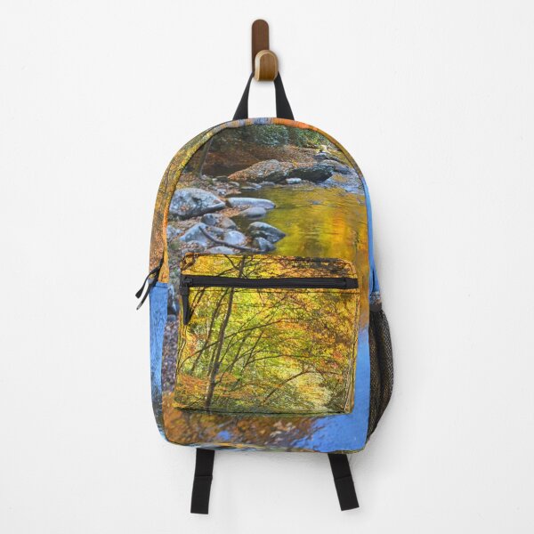 Item preview, Reflection On Autumn Deep Creek Great Smokey Mountains National Park Vertical designed and sold by LisaWootenPhoto.