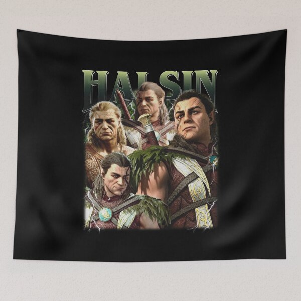 Item preview, Halsin Baldur's Gate 3 Gamer Retro Vintage Fan Art designed and sold by RussCrosby.