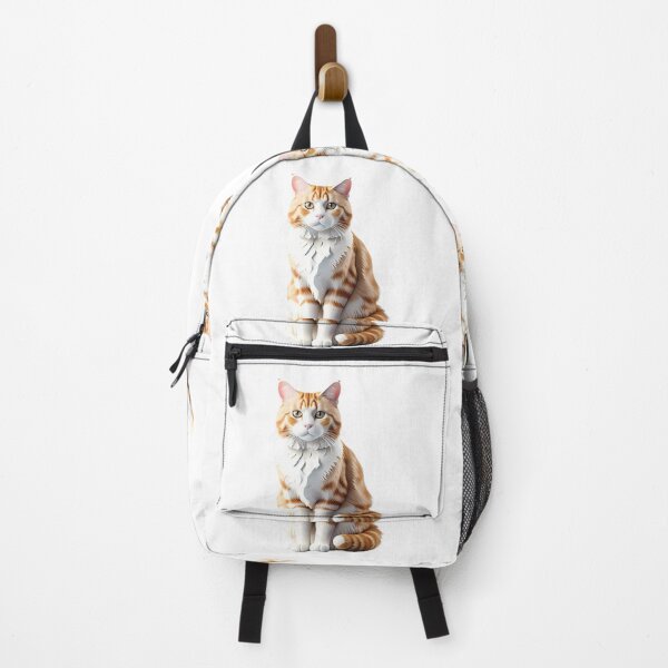 Item preview, Cute White Cat Striking Eyes Turkish Van Feline designed and sold by ART ATTACK ZONE.