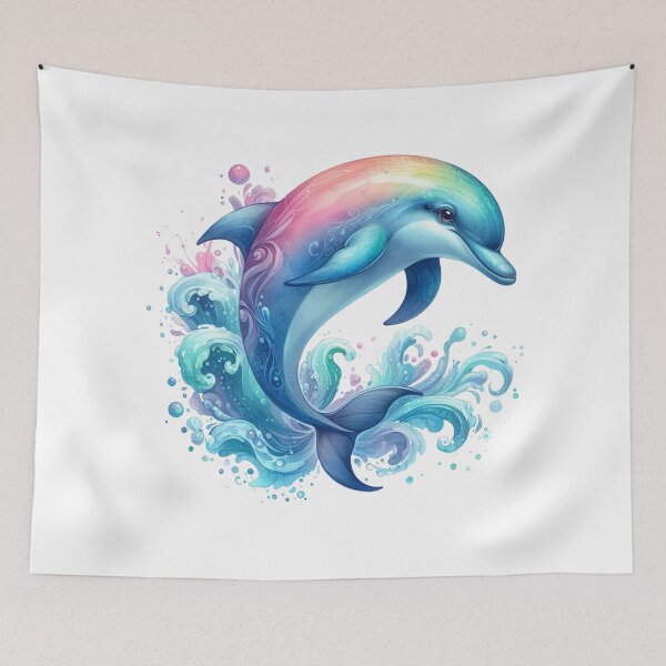 Item preview, Ocean Daydream – Dolphin Bloom designed and sold by TeetasticBtque.