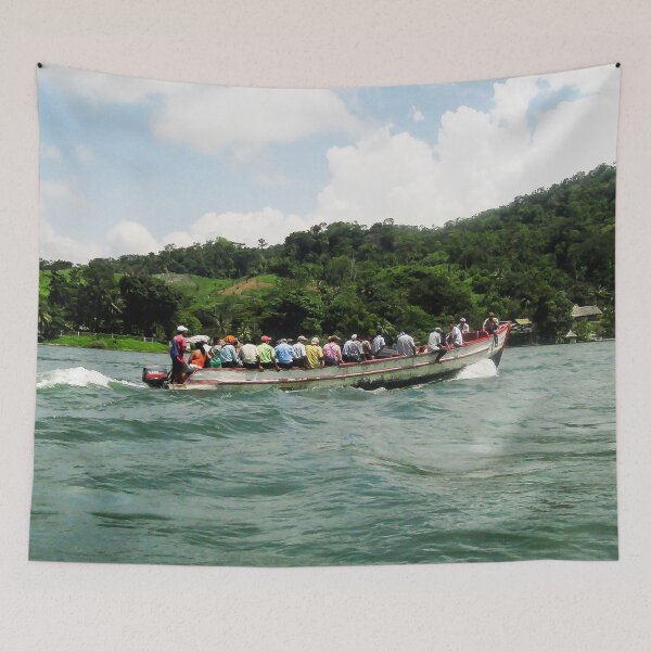 Item preview, A Lancha on the Rio Dulce Guatemala designed and sold by heatherfriedman.