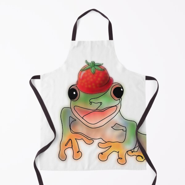 Item preview, Whimsical Strawberry Frog – animalsinhats designed and sold by Ashley’sAnimalz.