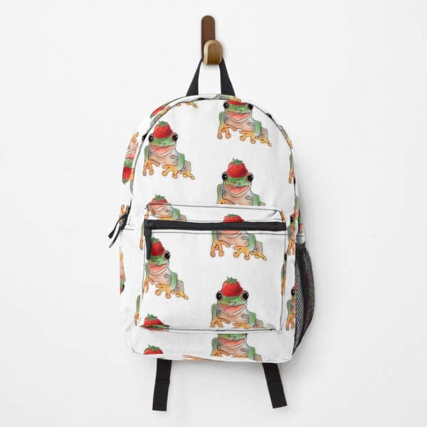 Item preview, Whimsical Strawberry Frog – animalsinhats designed and sold by Ashley’sAnimalz.