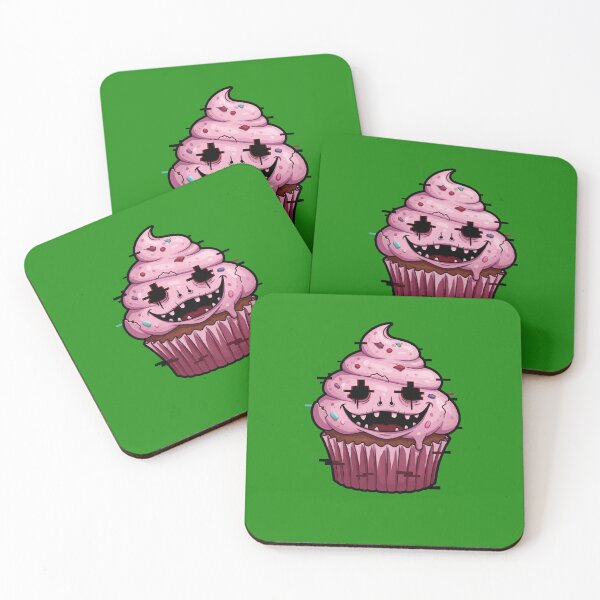 Item preview, Glitch Horror Cupcake Cartoon Art Design by EgyApe designed and sold by egyape ⭐⭐⭐⭐⭐.