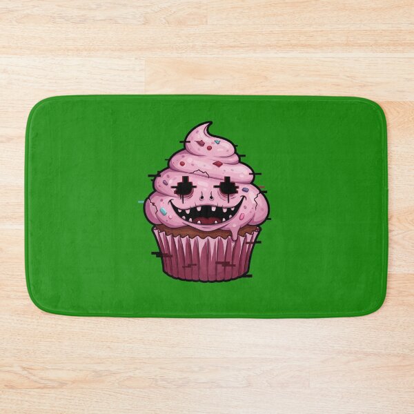 Item preview, Glitch Horror Cupcake Cartoon Art Design by EgyApe designed and sold by egyape ⭐⭐⭐⭐⭐.